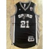 San Antonio Spurs DUNCAN 21 Retro Musta Miesten Pelipaidat Swingman